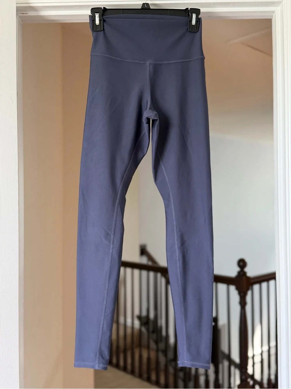 Alo Yoga High Waist Airlift Leggings Slate Blue Full Length. Size M